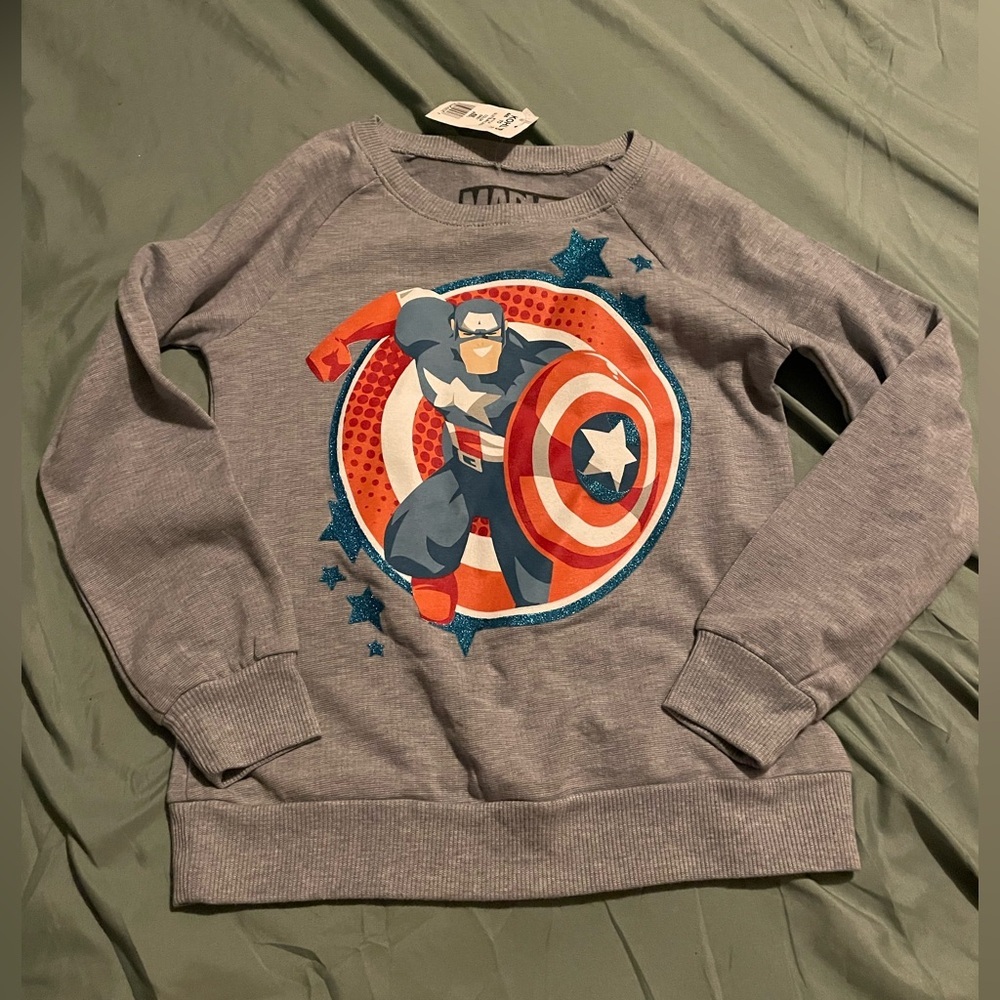Marvel | Sz 6/6x Captain America Sweater
